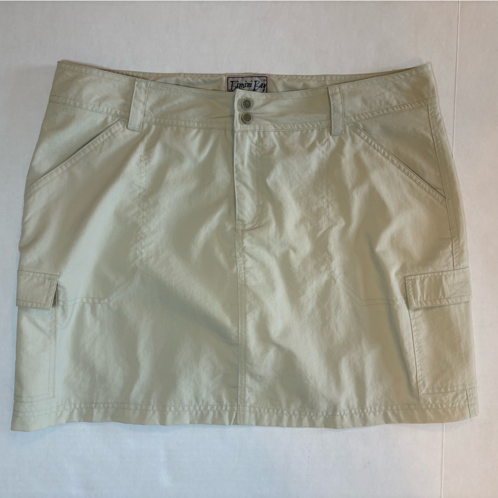 Bimini Bay Outfitters beige cargo style skort size 14